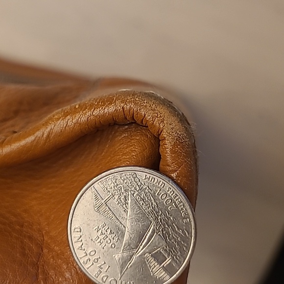 EUC Y2K Micheal Kors Brown Leather Tote/Shoulder Bag with Silver Hardware - Picture 13 of 17